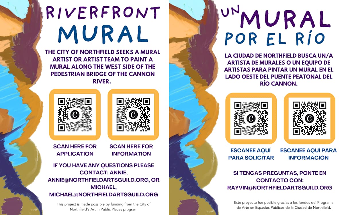 Cannon River Pedestrian Underpass Mural - West Side