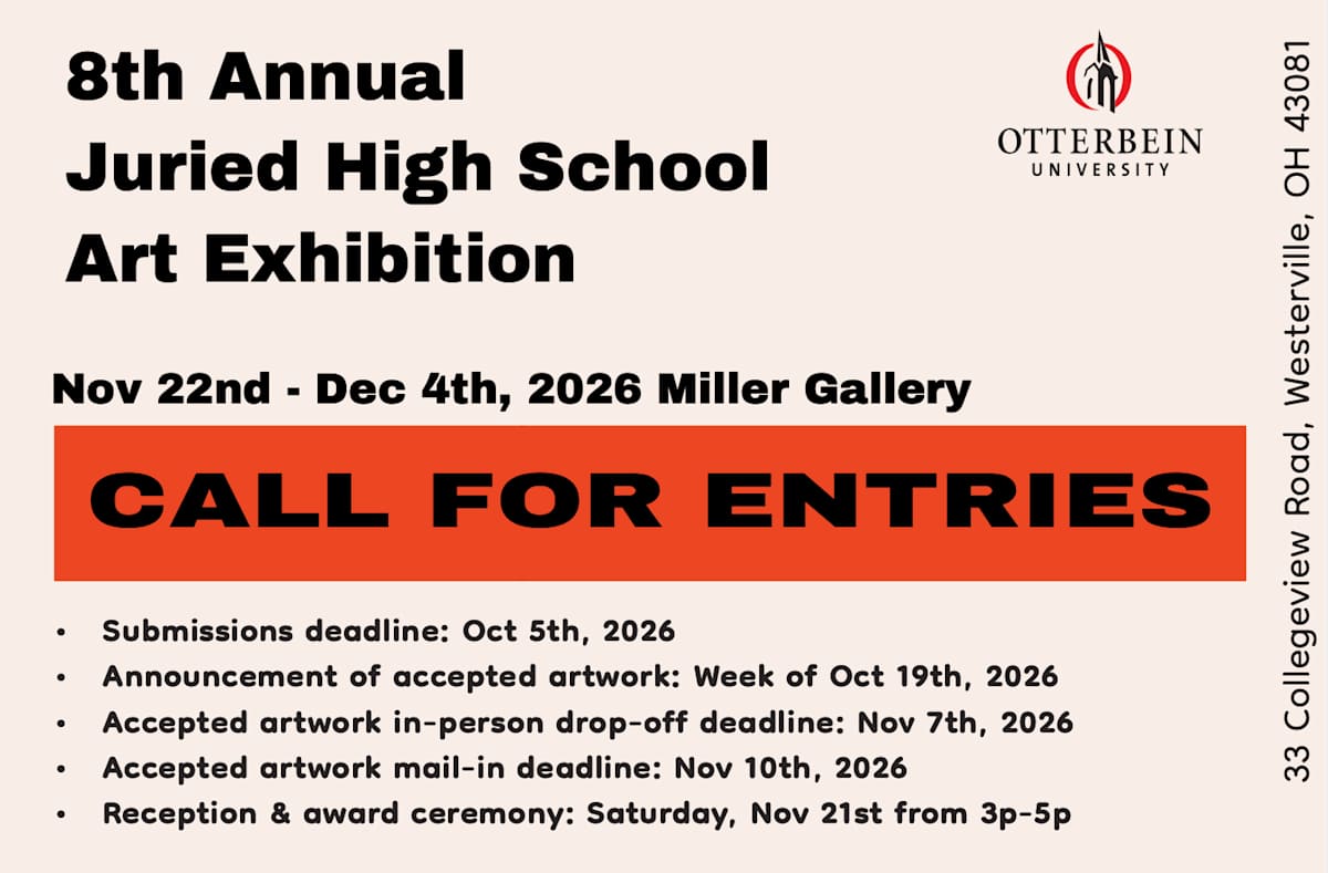 Otterbein University's 8th Annual Juried High School Art Exhibition